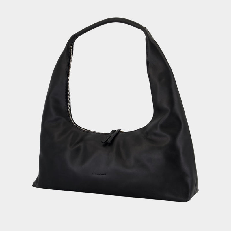 Sac Porté Épaule Hobo Large - Margesherwood - Cuir - Noir