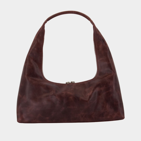 Sac Porté Épaule Hobo Large - Margesherwood - Cuir - Marron