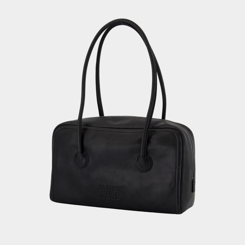 Sac Porté Épaule Soft Boston - Margesherwood - Cuir - Noir