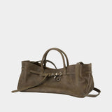 Sac À Bandoulière Grandma Used - Margesherwood - Cuir - Gris