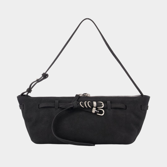 Sac Porté Épaule Grandma Used Sling - Margesherwood - Cuir - Noir
