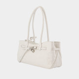 Sac Porté Épaule Grandma Used - Margesherwood - Cuir - Blanc