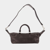 Sac À Main Dumpling Ew - Margesherwood - Cuir - Noir Délavé