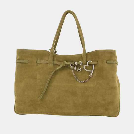Cabas Grandma Used Xl - Margesherwood - Cuir - Kaki