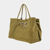 Cabas Grandma Used Xl - Margesherwood - Cuir - Kaki