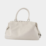 Sac À Main Dumpling Stud - Margesherwood - Cuir - Blanc