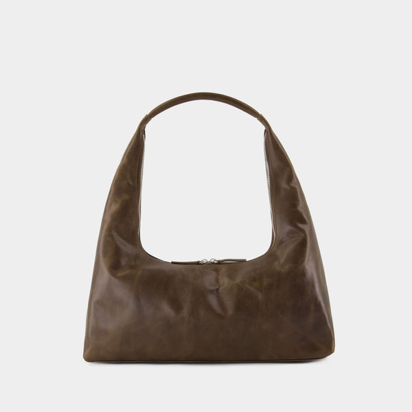 Sac Porté Épaule Large - Margesherwood - Cuir - Marron