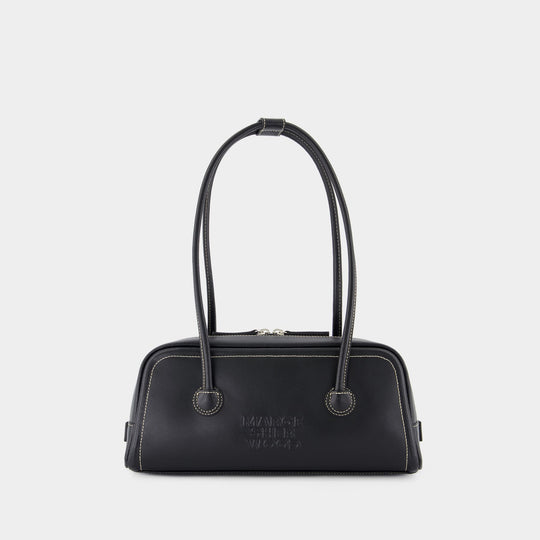 Sac Porté Épaule Soft Boston Ew - Margesherwood - Cuir - Noir