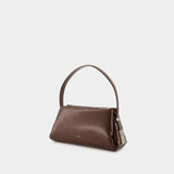 Sac Porté Épaule Pillow Mini - Osoi - Cuir - Marron Chocolat