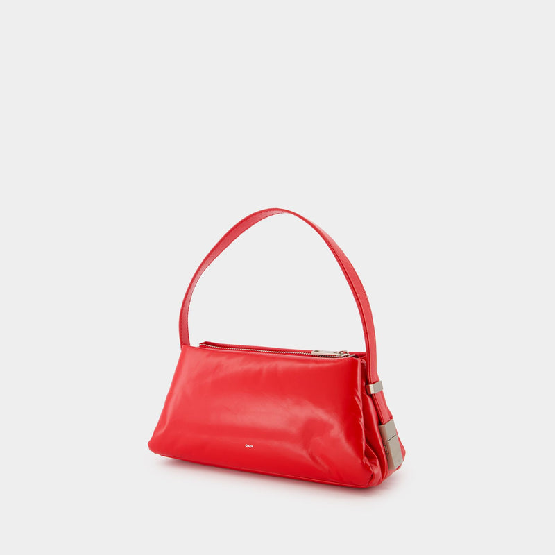 Sac Porté Épaule Pillow Mini - Osoi - Cuir - Rouge