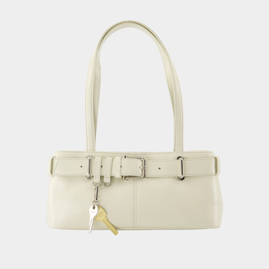 Sac Shoulder Brocle Mini - Osoi - Cuir - Blanc