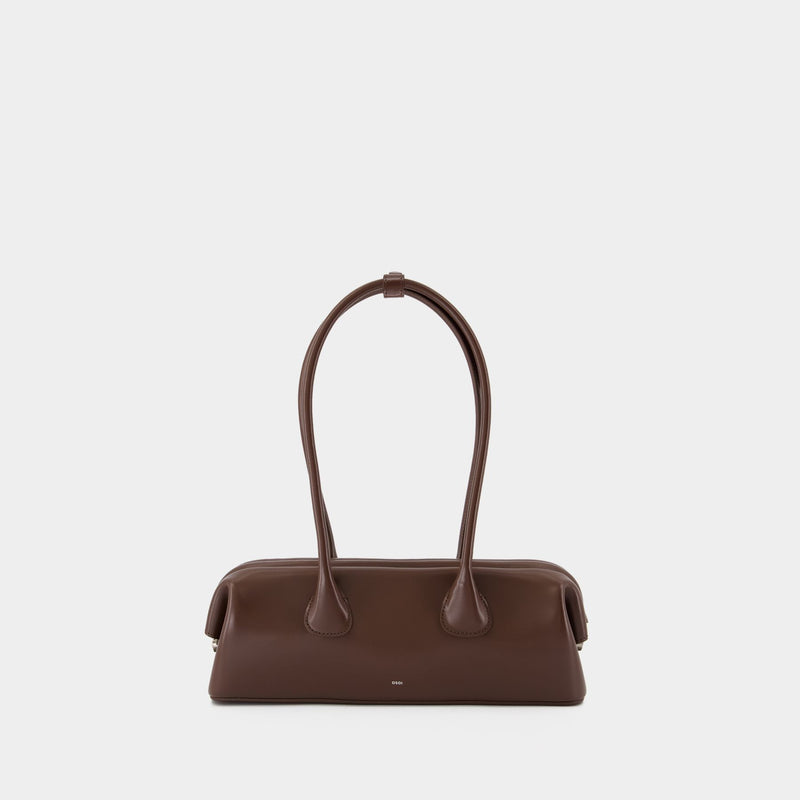 Sac Porté Épaule Boat Wide Mini - Osoi - Cuir - Marron