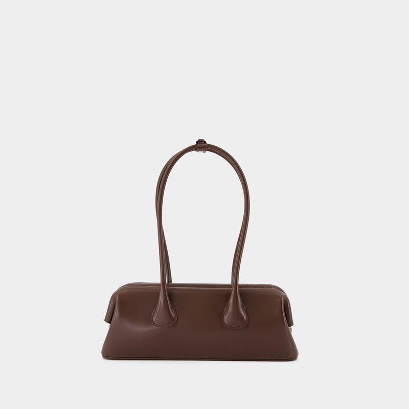 Sac Porté Épaule Boat Wide Mini - Osoi - Cuir - Marron