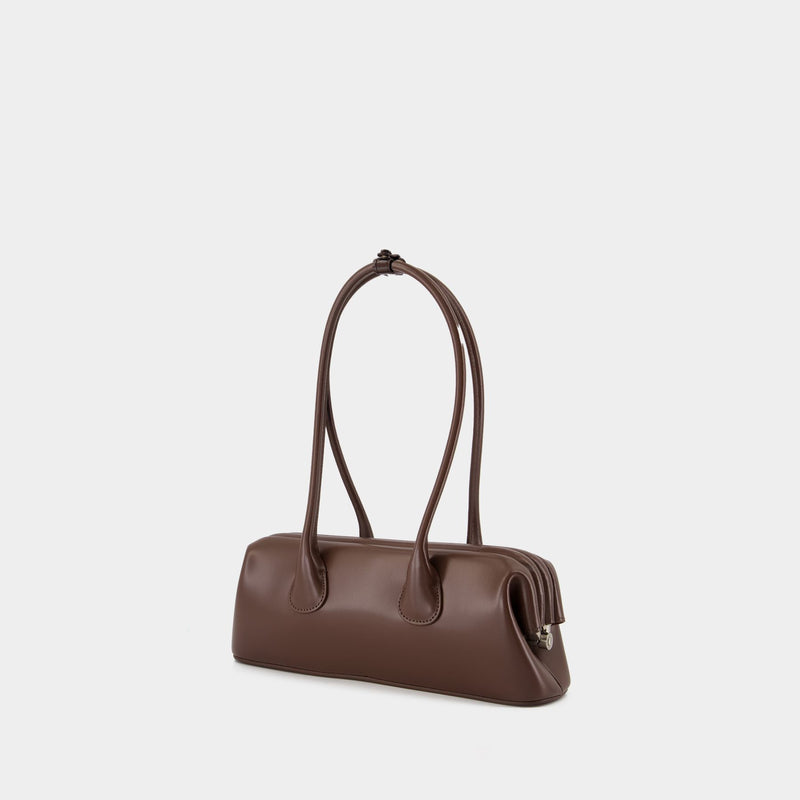 Sac Porté Épaule Boat Wide Mini - Osoi - Cuir - Marron