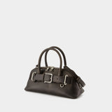 Sac Porté Épaule Zip Brocle Mini - Osoi - Cuir - Marron