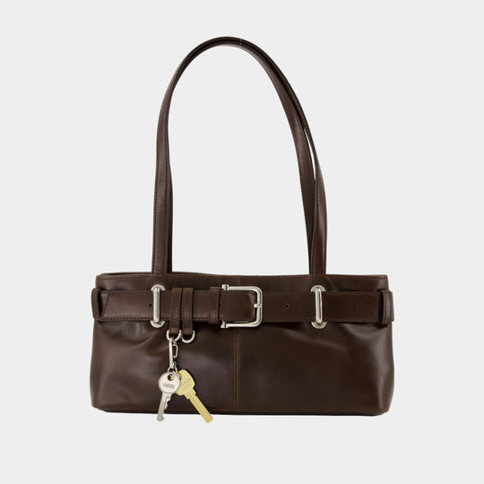 Sac Shoulder Brocle Mini - Osoi - Cuir - Marron