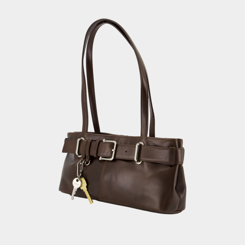 Sac Shoulder Brocle Mini - Osoi - Cuir - Marron