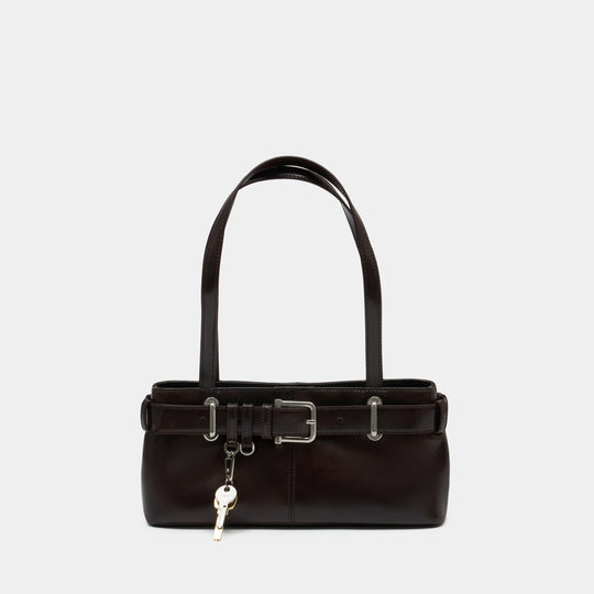 Sac Shoulder Brocle Mini - Osoi - Cuir - Marron