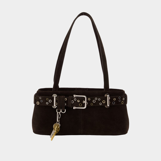 Sac Porté Épaule Brocle Mini - Osoi - Cuir - Marron