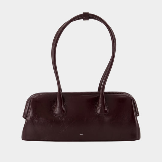Sac Porté Épaule Boat Wide - Osoi - Cuir - Bordeaux