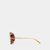 Lunettes De Soleil Bv1274s - Bottega Veneta - Acétate - Marron
