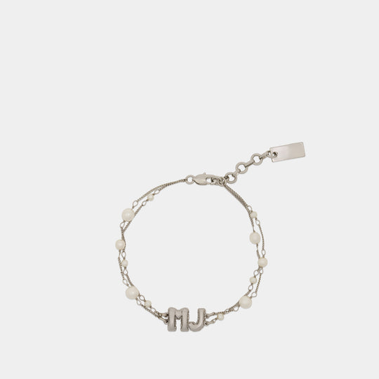 Bracelet Mj Balloon Pearl - Marc Jacobs - Métal - Argenté