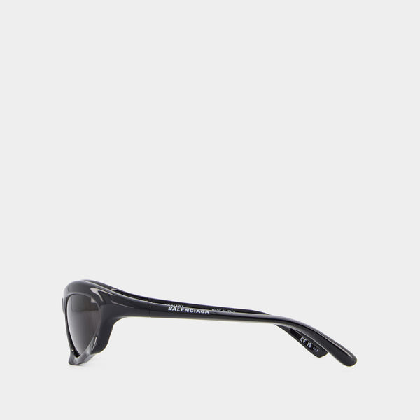 Lunettes De Soleil Bb0229s - Balenciaga - Acétate - Noir