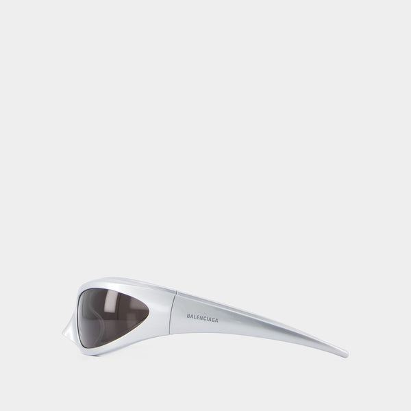 Lunettes De Soleil Bb0251s - Balenciaga - Acétate - Argenté