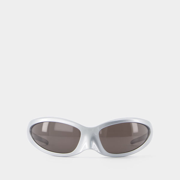 Lunettes De Soleil Bb0251s - Balenciaga - Acétate - Argenté