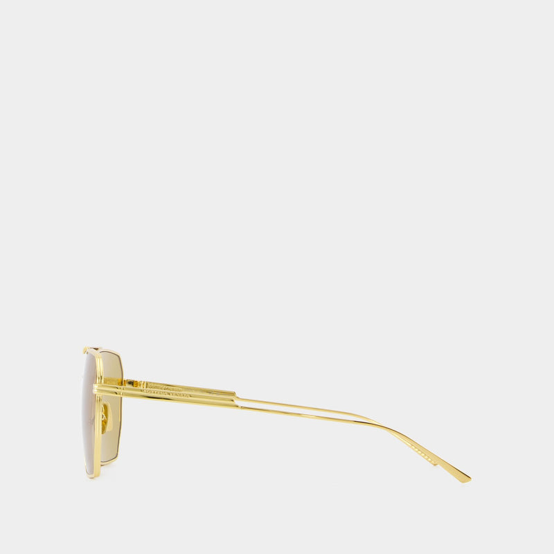 Lunettes De Soleil Bv1012s - Bottega Veneta - Métal - Doré