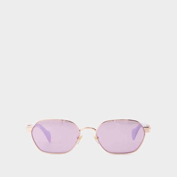Lunettes De Soleil Gg1593s - Gucci - Métal - Doré