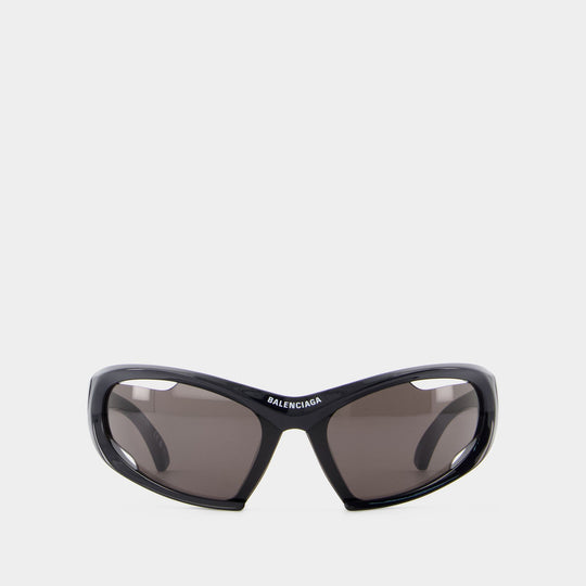 Lunettes De Soleil Bb0318s - Balenciaga - Acétate - Noir