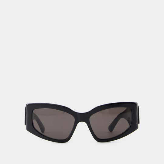 Lunettes De Soleil Bb0321s - Balenciaga - Acétate - Noir