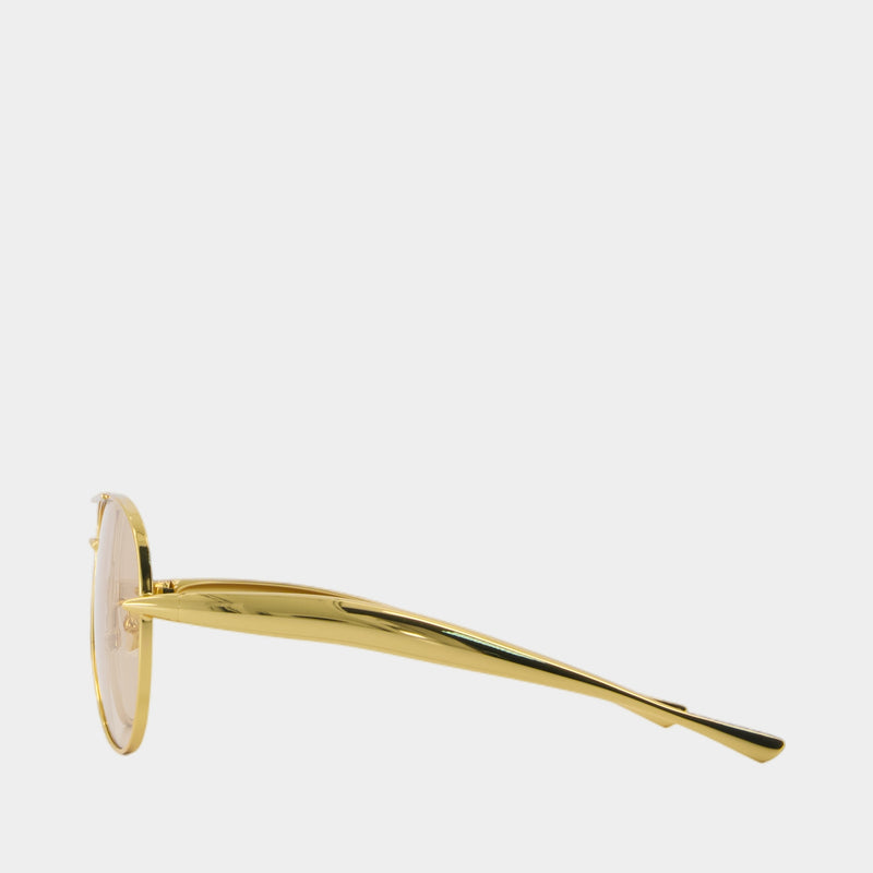 Lunettes De Soleil Bv1305s - Bottega Veneta - Métal - Doré