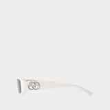 Lunettes De Soleil Gg1661s - Gucci - Acétate - Blanc