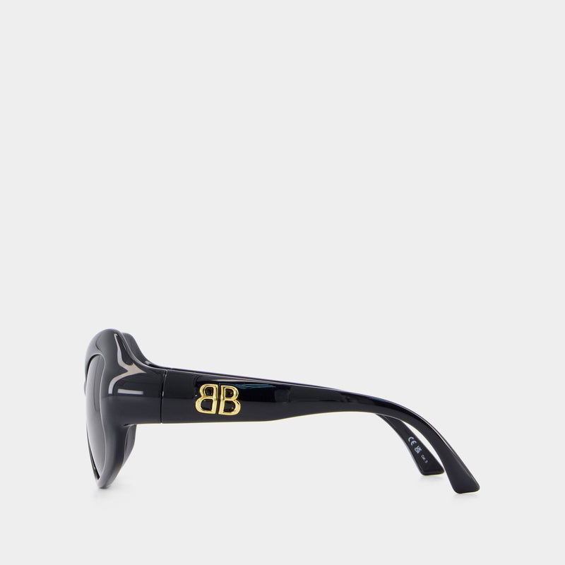 Lunettes De Soleil Bb0353s - Balenciaga - Acétate - Noir