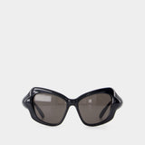 Lunettes De Soleil Bb0353s - Balenciaga - Acétate - Noir