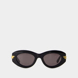 Lunettes De Soleil Bv1322s - Bottega Veneta - Acétate - Noir