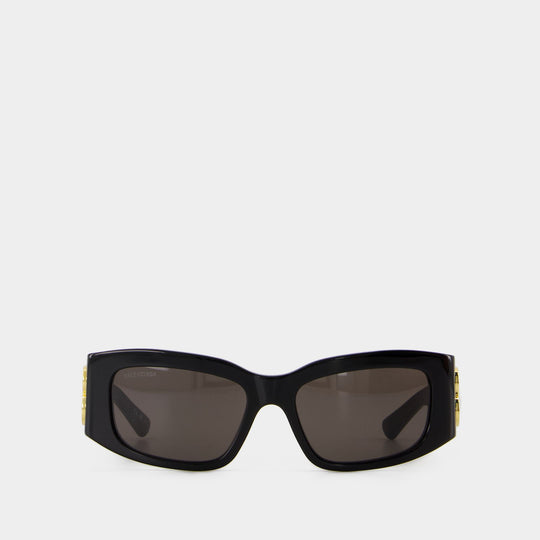 Lunettes De Soleil Bb0360s - Balenciaga - Acétate - Noir