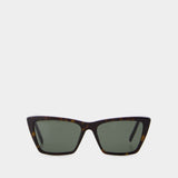 Lunettes De Soleil Sl 737 Mica Thin - Saint Laurent - Acétate - Marron