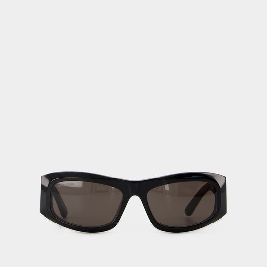 Lunettes De Soleil Bb0395s - Balenciaga - Acétate - Noir