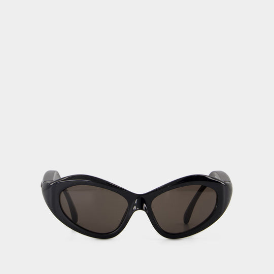 Lunettes De Soleil Bb0386s - Balenciaga - Acétate - Noir