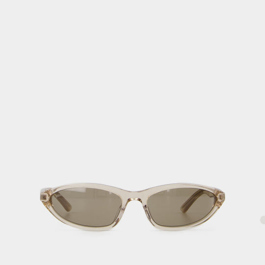 Lunettes De Soleil Bb0402s - Balenciaga - Acétate - Beige
