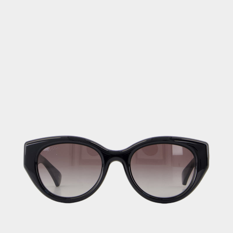 Lunettes De Soleil Gg1976sk - Gucci - Métal - Noir