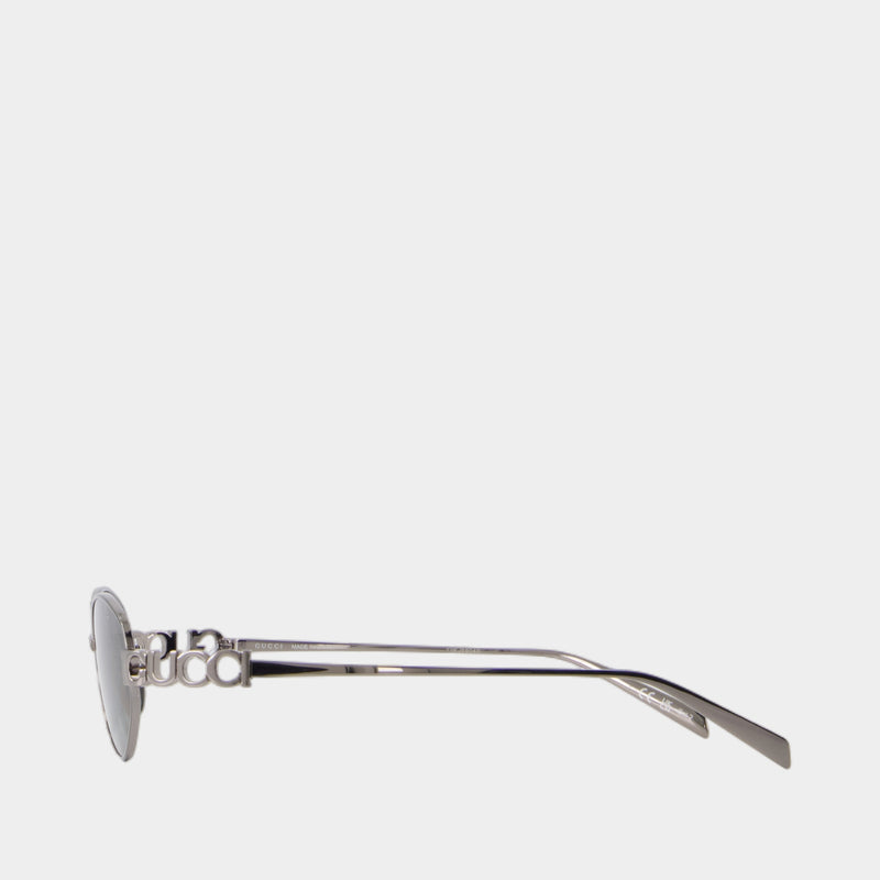 Lunettes De Soleil Gg1935s - Gucci - Métal - Argenté