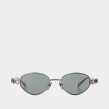 Lunettes De Soleil Gg1935s - Gucci - Métal - Argenté