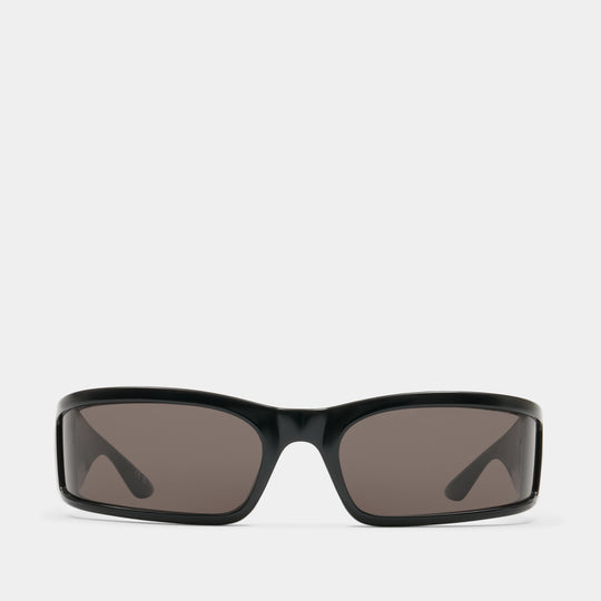 Lunettes De Soleil Bb0458s - Balenciaga - Acétate - Noir