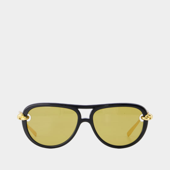 Lunettes De Soleil Bv1418s - Bottega Veneta - Acétate - Jaune