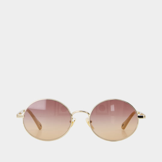 Lunettes De Soleil Ch0326s - Chloé - Métal - Doré