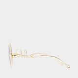 Lunettes De Soleil Ch0329s - Chloé - Acétate - Doré
